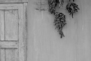 Ristra and Door, Martinez Hacienda, Taos, New Mexico